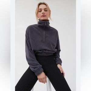 Urban Outfitters Track Meet Half-Zip Fleece Shirt. Size Medium.